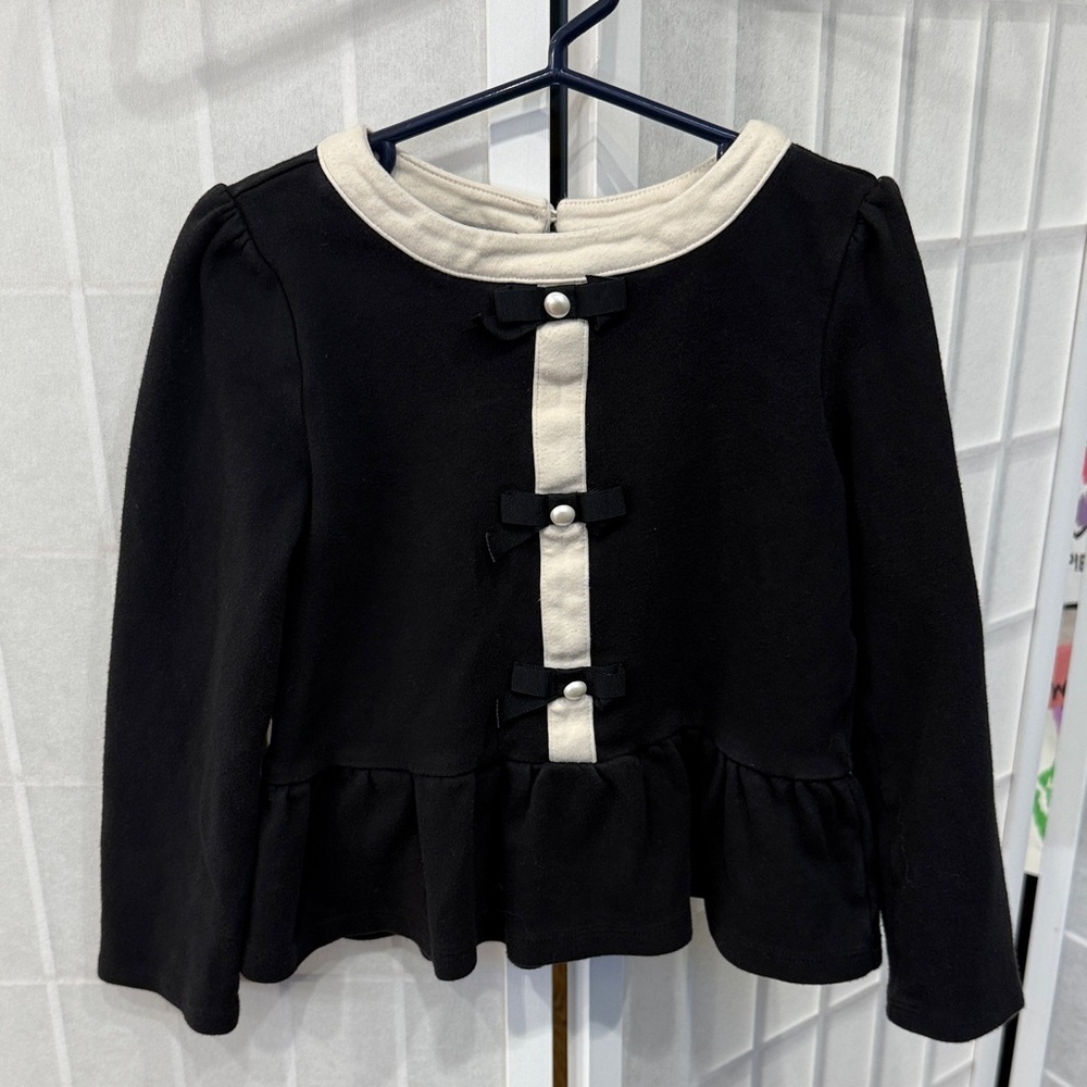 Janie & Jack Bow Peplum Top Size 7 - Picture 4 of 7